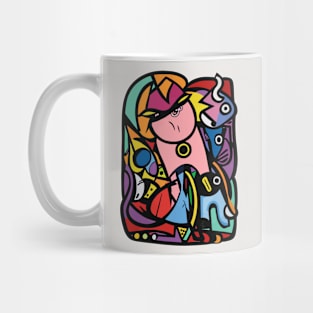 Graffiti Abstract Creatures Composition Mug